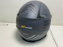 【★99-04-1595】■中古品■WINS ウインズ XROAD COMBAT KNZ-320 Lサイズ オフロード フルフェイス ヘルメット グレー系 2018年製_画像6