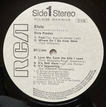 見本盤 PROMO ELVIS PRESLEY エルヴィス・プレスリー / FOOL フール RCA-6166_画像4