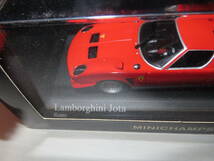 ミニカー 1/43 ミニチャンプス 1/43 Lamborghini Jota 1970(レッド) _画像2