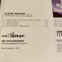 BBC MUSIC MAGAZINE マッケラス/BBCフィル マーラー 交響曲 6番 悲劇的 2002 LIVE_画像3