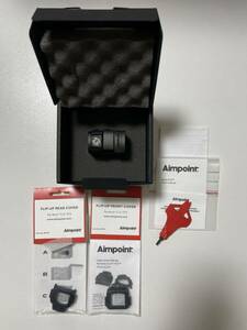 実物　Aimpoint acro p-2 正規品　と　FrontとRear Clear Lens Cover 正規品