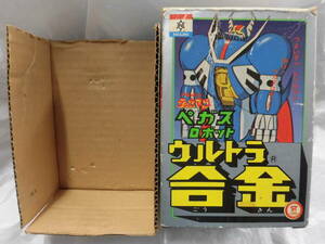 【傷みと汚れあり、現状品】 空箱のみ 中嶋製作所 宇宙の騎士 テッカマン ぺガス用パッケージ ウルトラ合金