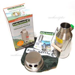 新品│送料無料│ケリーケトル 0.6L トレッカー ホイッスルキャップ付き ステンレス製★ラスト１点 Kelly Kettle Trekker Stainless