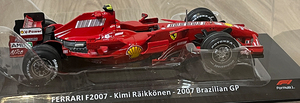 1/24 フェラーリF2007 キミ・ライコネン デアゴスティーニ ビッグスケール F1 コレクション 完成品 Ferrari ※外箱等なし