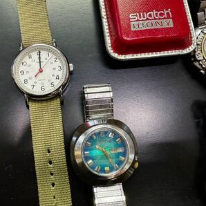  腕時計 まとめて ジャンク シチズン スウォッチ TIMEX ゲス カシオ J-AXIS SEIKO amanda bellan アルバ オレオール christian mode等の画像4