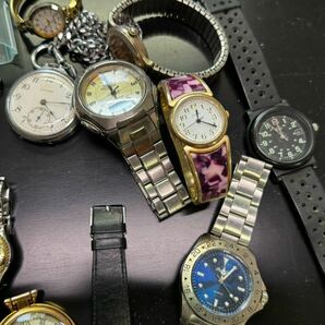  腕時計 まとめて ジャンク シチズン スウォッチ TIMEX ゲス カシオ J-AXIS SEIKO amanda bellan アルバ オレオール christian mode等の画像6