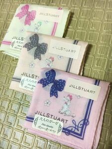 新品未使用　ジルスチュアート JILLSTUART 大人のガーゼ　ハンカチ　3枚　セット