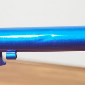 【クロモリ】Panasonic B-ORC3 オーダーロードバイクフレーム トップ535 シート525 青-紫 100-130 の画像8