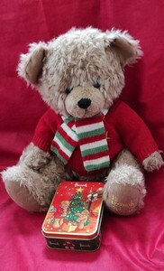 #Harrods #plush Toys #christmas Bear and Tin Accessories