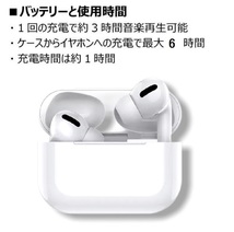 ジェネプロ　Bluetoothイヤフォン gene pro　ホワイト 左右独立型　ワイヤレス　iPhone　YouTube　Amazon　prime　ホワイト☆_画像6