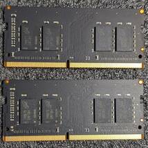 【中古】DDR4 SODIMM 16GB(8GB2枚組) Micron MTA8ATF1G64HZ-2G3B2 [DDR4-2400 PC4-19200]_画像2