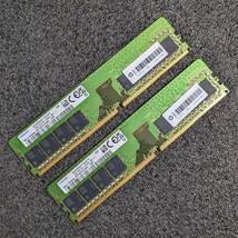 【中古】DDR4メモリ 32GB(16GB2枚組) SAMSUNG M378A2G43AB3-CWE [DDR4-3200 PC4-25600]_画像1