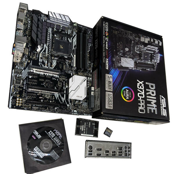 【中古】ASUS X370-PRO ＋ Win10Proデジタルライセンス [SocketAM4]