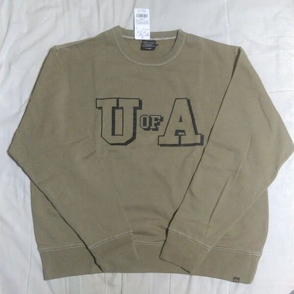 新品 未使用 送料無料 アルファ ALPHA INDUSTRIES 正規品 スウェット トレーナー カーキ XL