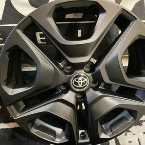 ◆再塗装、仕上げ済み!! トヨタ 50系 RAV4 アドベンチャー 純正 19×7.5J+40 114.3/5H ホイール4本SET マットブラックカラー!! ハリアー他の画像3