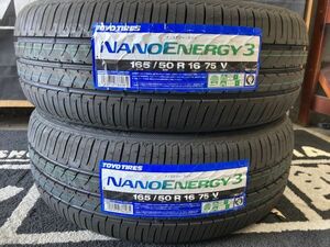 ◆新品! 即納! 2本set 165/50R16 165/50-16 TOYOナノエナジー3 タイヤ交換 相模原 座間 軽自動車 Kカー N-BOX N-WGN ワゴンR モコ ウェイク