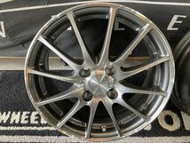 ◆決算SALE 1000円～ 軽量!! エコフォルム CRS101 15×5.5J+45 100/4H ホイール4本!! アクア/ヤリス/ノート/MAZDA2/フィット/スイフト他_画像2