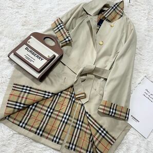 大きいサイズ 超美品 バーバリー BURBERRY バーバリーロンドン トレンチコート スプリングコート ノバチェック 新品同様 通勤 旅行13号 の画像1