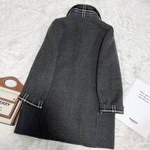 大きいサイズ バーバリー BURBERRY ウールコート カシミヤ混 ダブルフェイス Burberrys 旅行 通勤40_画像6