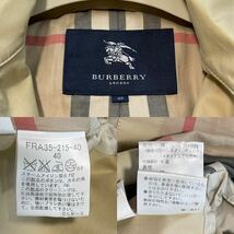 大きいサイズ 美品 バーバリー BURBERRY バーバリー ロンドン トレンチコート スプリングコート ノバチェック 旅行 通勤 40_画像10