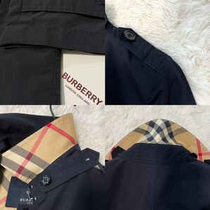 大きいサイズ 美品 バーバリー BURBERRY バーバリーロンドン ステンカラーコート トレンチコート スプリングコート ノバチェック 42 XLの画像8