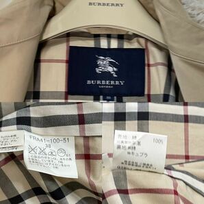 美品 バーバリー BURBERRY バーバリーロンドン トレンチコート スプリングコート ノバチェック ベルト 旅行 通勤 38の画像7