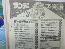 AAM■週刊少年サンデー 1991年8月21.28日 No.35.36 うしおととら、らんま1/2【新連載】まかせてエルナ◆可、劣化多数有■_画像8