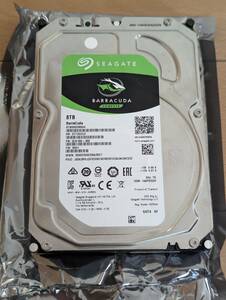 [動作確認済み] Seagate BarraCuda ST8000DM004 3.5" 8TB 内蔵ハードディスク SATA HDD 256MB 5400RPM