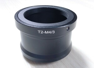 未使用品 T2-M43 マウントアダプター 金属製Tamron T2マウント→ マイクロフォーサーズ Panasonic Olympus タムロンTリング M4/3