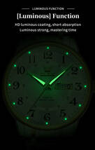 OLEVS メンズ 腕時計 2891 高品質 クオーツ ファッション 時計 ステンレス ウォッチ シルバーG × ブラック_画像5
