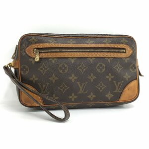 ●ルイヴィトン LOUIS VUITTON マルリードラゴンヌ モノグラム セカンドバッグ ブラウン M51825 [Jコレ]yu129