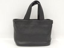 【中古】PRADA トートバッグ レザー ブラック 1BG390_画像2