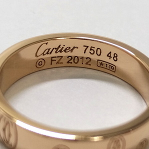 【中古】Cartier バースデーリング 750PG K18PG ピンクゴールド 表記サイズ48 約4.6gの画像6