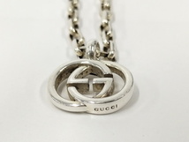 【中古】GUCCI インターロッキング ダブルG ネックレス SV925 シルバー_画像5