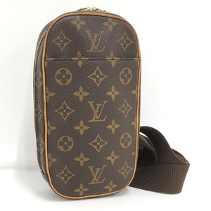 【中古】LOUIS VUITTON ポシェット ガンジュ ボディバッグ ショルダーバッグ モノグラム M51870