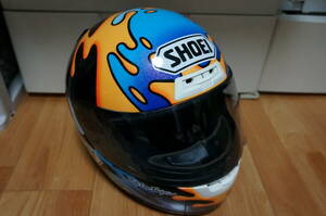 当時物 SHOEI X-8V ダリル ビーティー 選手 レプリカ Daryl Beattie 希少 ヘルメット 内装取外可能モデル 洗浄済 美品 ラッキーストライク 