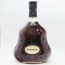 D☆古酒 未開栓 コニャック ヘネシー XO 700ml 40% クリアボトル 黒キャップ☆洋酒 COGNAC HENNESSY☆質屋・リサイクルマート宇部店☆_画像1