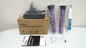 Flylinktech ダイソン v6 バッテリー 21.6V 4600mAh 互換品 dyson v6 DC62 DC61 HH08 DC59 DC58 DC74 SV03 SV04 SV05 SV06 SV07 SV08 SV09