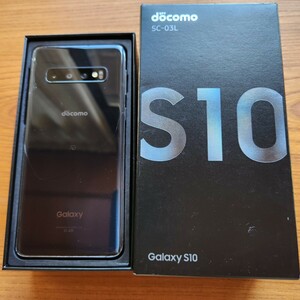 Galaxy S10 Prism Black 128 GB docomo ドコモ SC-03L ブラック SIMロック解除済 samsung スマホ