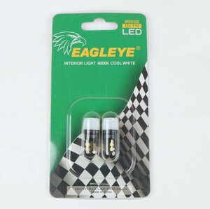 【在庫処分】EAGLEYE WEDGE 12V 10T T10 LED球 ホワイト 2個セット