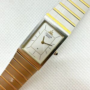 A2403-7-8 １円スタート クオーツ　稼働品　SEIKO CREDOR セイコークレドール　22K　レディース腕時計　ゴールド　スクエア