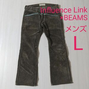 Influence Link×BEAMS コーデュロイ ブーツカット パンツ コーデュロイ