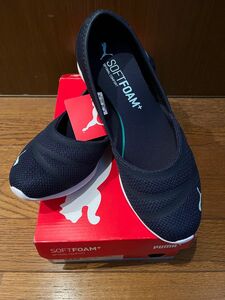 PUMA スリッポン 25cm ネイビー　ベガバレースウィート　スニーカー