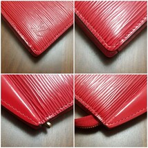 【美品】１円スタート LOUIS VUITTON ルイヴィトン エピ レッド クラッチバッグ ポーチ M48407_画像3