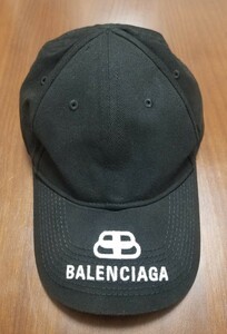 【１円スタート】 BALENCIAGA バレンシアガ キャップ BB 577548 ベースボールキャップ 帽子 ブラック