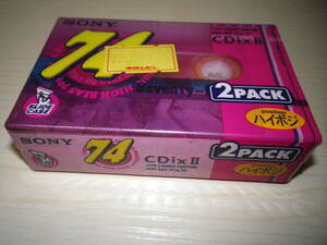 **[SONY cassette tape CDiXⅡ74 2P pack ]**