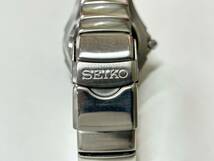 FS2187 SEIKO KINETIC AUTO RELAY セイコー キネティック オートリレー 5J22-0A50 腕時計 自動巻き 白文字盤 時計 現状稼働品_画像4