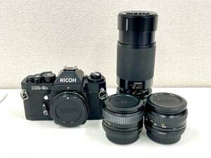 IYS RICOH XR-2s 本体 レンズ3本 XR RIKEMON 1:1.7 50mm 1:2.8 28mm TAMRON 1:3.8 80-210mm 計4点 動作未確認 フィルムカメラ 現状品