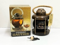 IYS66376 GAUTIER ゴーティエ XO COGNAC コニャック LANTERNE ランタン型 700ml 40％ 総重量約1548ｇ 現状品_画像1