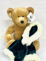 FS2254 Harrods KNIGHTSBRIDGE CHRISTMAS BEAR ハロッズ テディベア 2001 クリスマス 着脱可能 タグ付き ぬいぐるみ 現状品_画像8